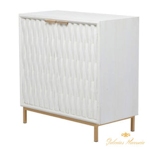 Gabinete contemporáneo blanco de dos puertas