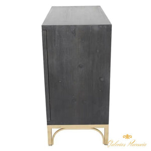 Gabinete contemporáneo de madera negra