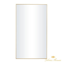 Cargar imagen en el visor de la galería, Espejo de pared de cuerpo entero con marco dorado