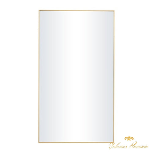 Espejo de pared de cuerpo entero con marco dorado