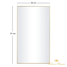 Cargar imagen en el visor de la galería, Espejo de pared de cuerpo entero con marco dorado